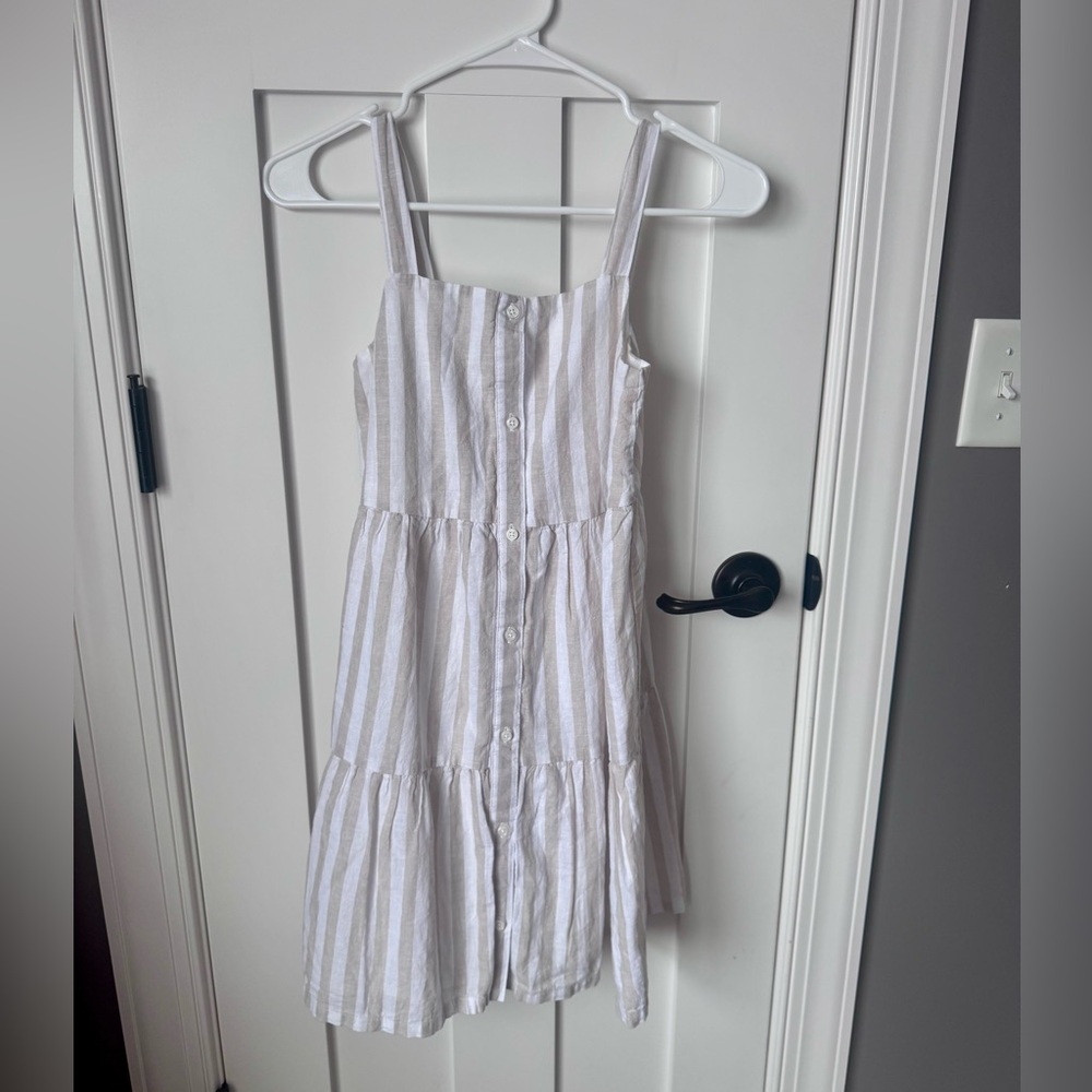 NWT Gap girls striped linen dress. Size L